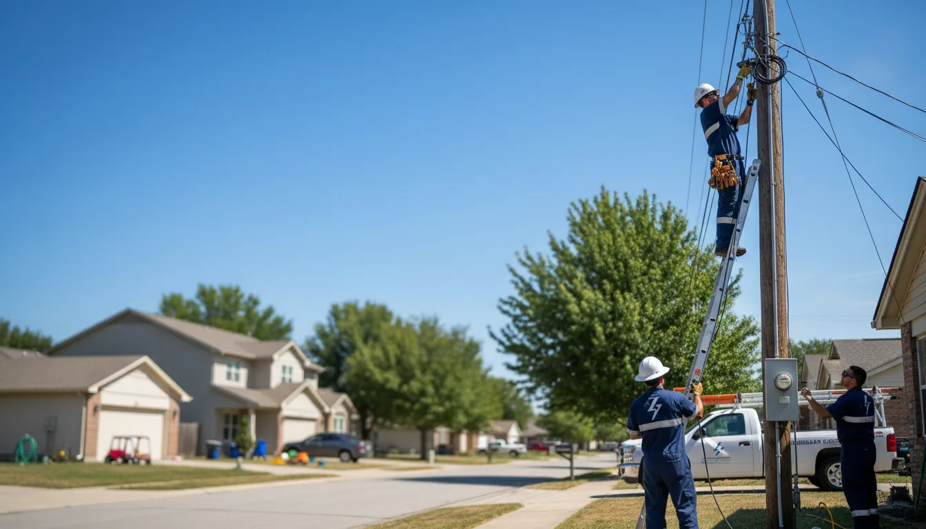Residential electrician providing installation services in Odem, TX
